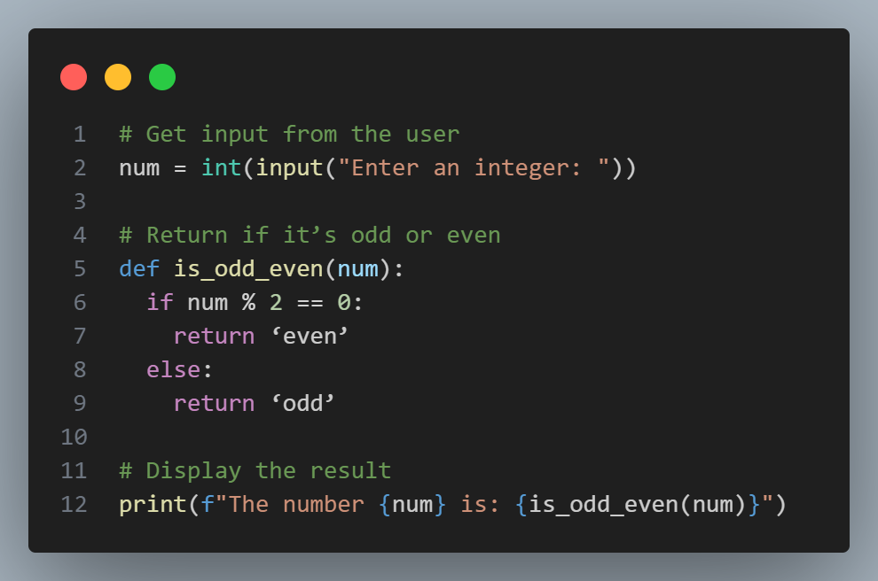 python code